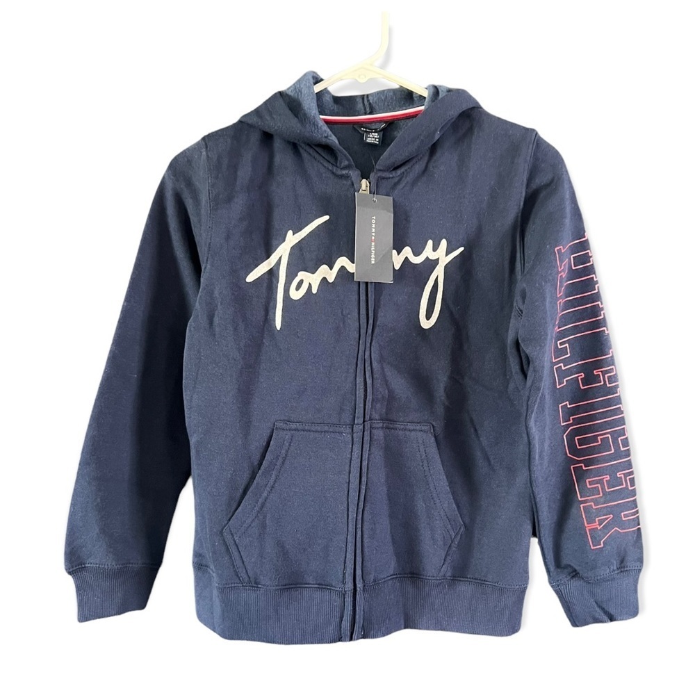 Tommy Hilfiger Girls' Full Zip Hoodie - Large